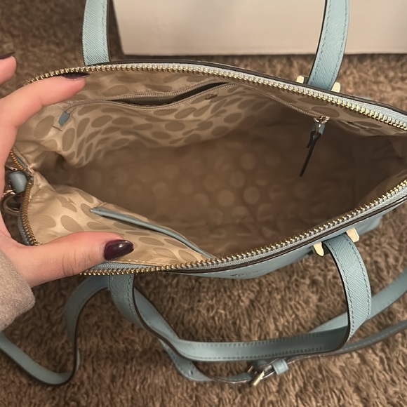 classic Kate Spade Purse with Crossbody strap Blue - Picture 3 of 4